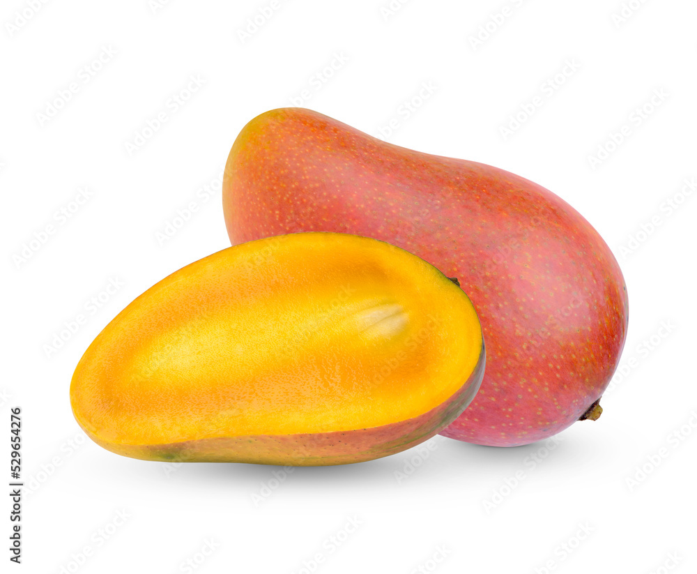 Mango fruit and sliced isolated on transparent background (.PNG) Mango fruit and sliced isolated on transparent background (.PNG)