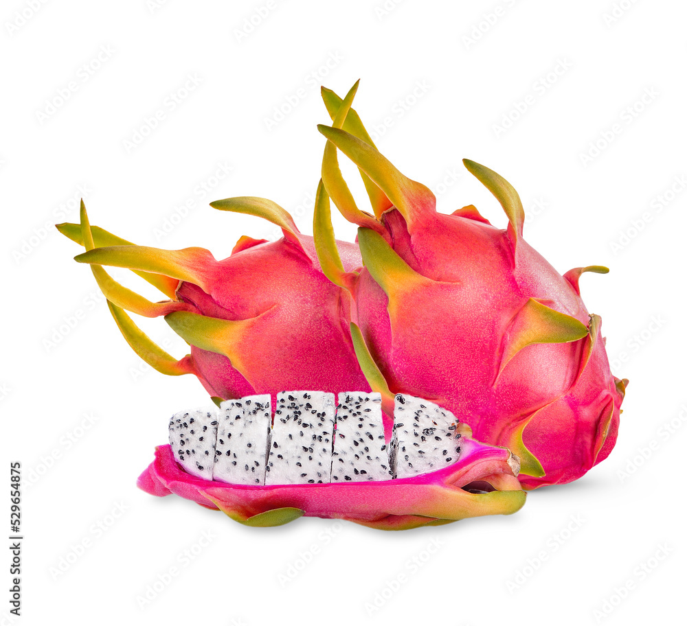 Dragon fruits isolated on transparent background (.PNG) Dragon fruits isolated on transparent background (.PNG)