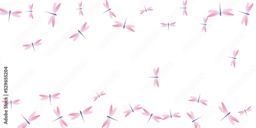 Magic rosy pink dragonfly isolated vector illustration. Spring pretty damselflies. Decorative dragonfly isolated kids background. Delicate wings insects graphic design. Nature beings Magic rosy pink dragonfly isolated vector illustration. Spring pretty damselflies. Decorative dragonfly isolated kids background. Delicate wings insects graphic design. Nature beings