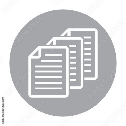Text, papers, document, page icon . Document vector icon isolated vector graphic. Paper document page icon vector element.