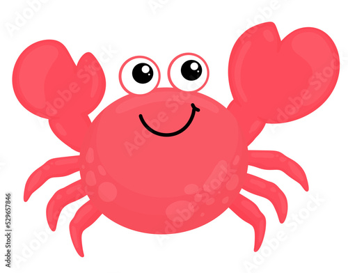 Pink Cute Crab