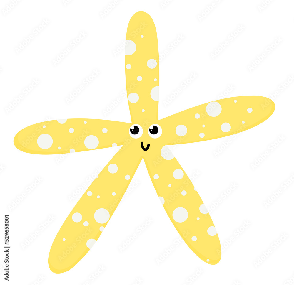 Cute Yellow Starfish Cute Yellow Starfish