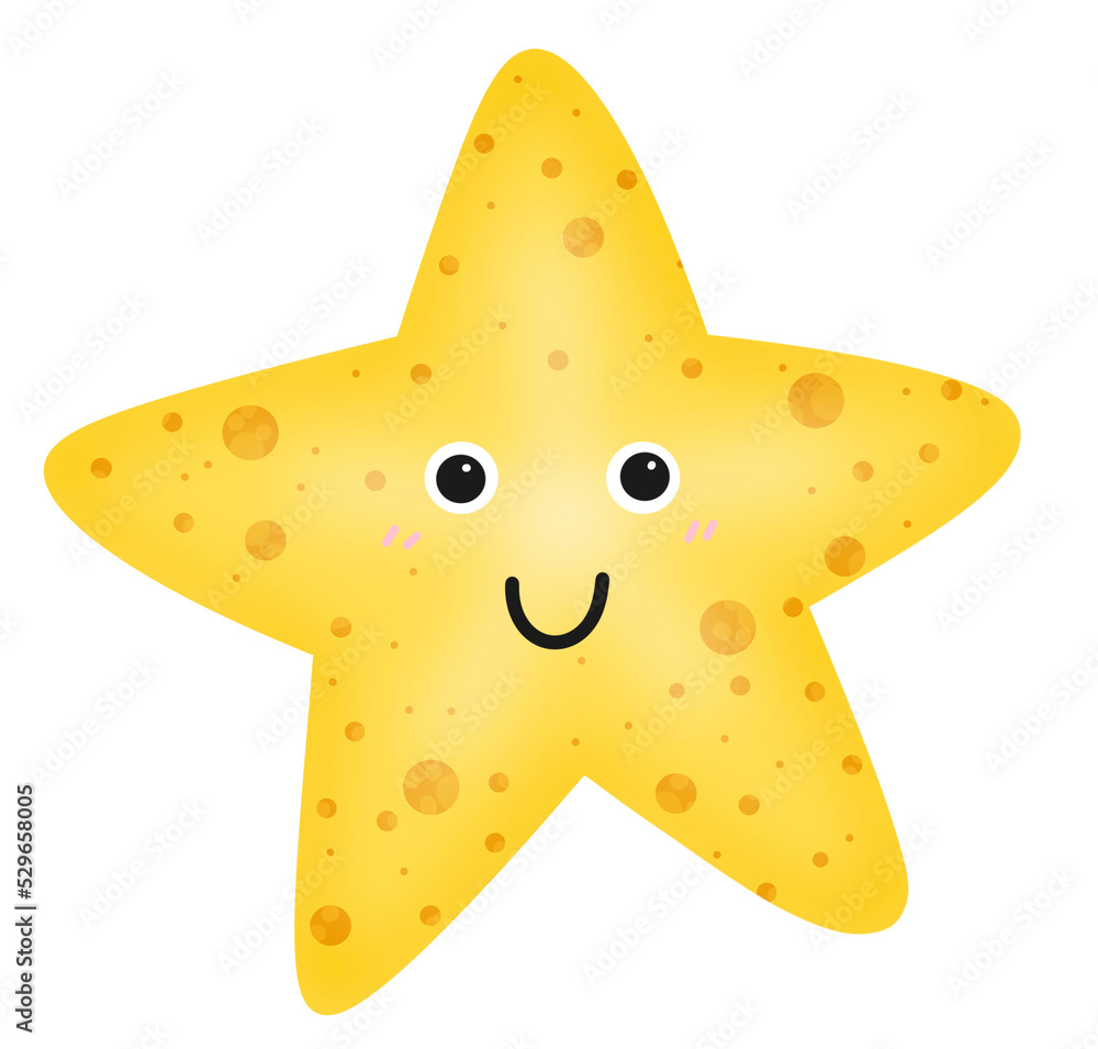 Cute Starfish Character Cute Starfish Character