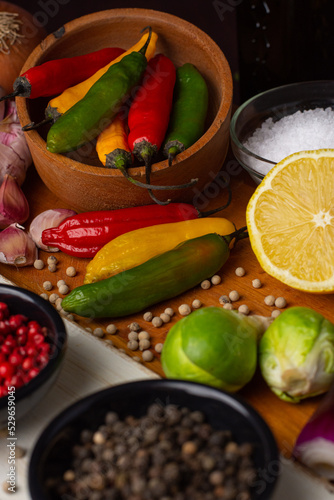 Wallpaper Mural vegetables and spices Torontodigital.ca