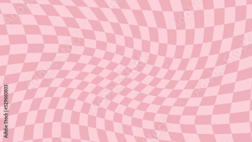 aesthetic pink checkerboard distorted checkered wallpaper illustration, perfect for wallpaper, backdrop, postcard, background