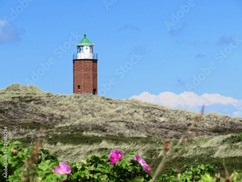 octagonal cross mark light Rotes Kliff stands at the north end of the Roter Kliff