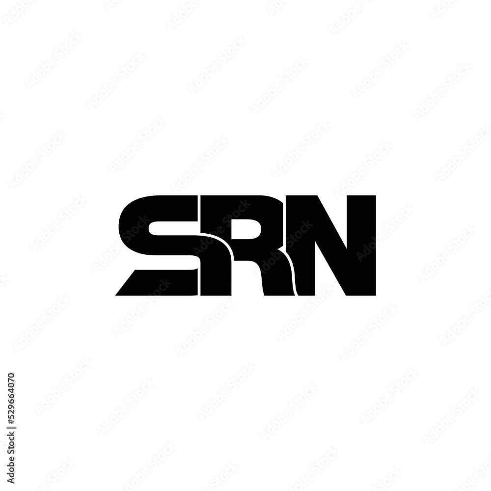 SRN letter monogram logo design vector SRN letter monogram logo design vector