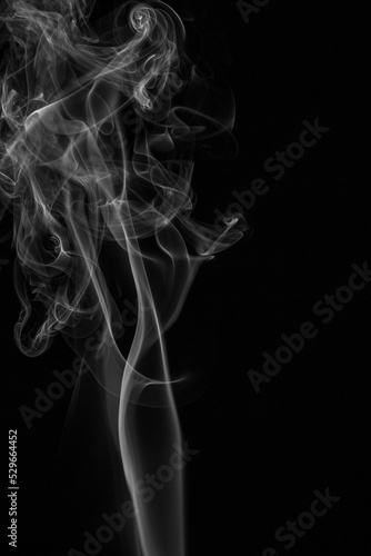 Fototapeta Naklejka Na Ścianę i Meble -  Smoke steam set on black color background