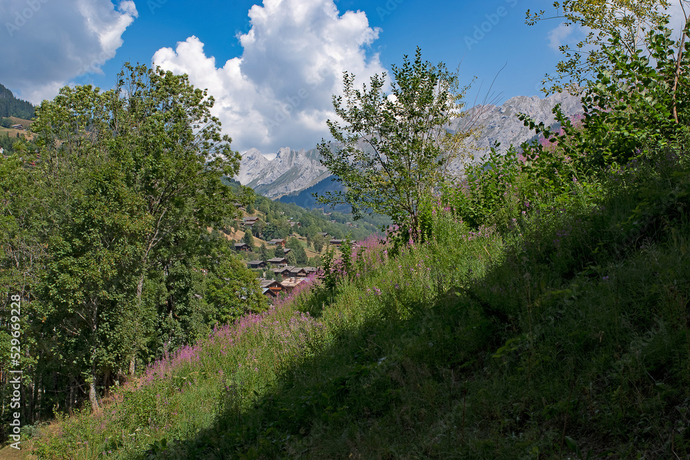 Panorama des Alpes, autour de la Clusaz