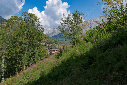 Panorama des Alpes  autour de la Clusaz