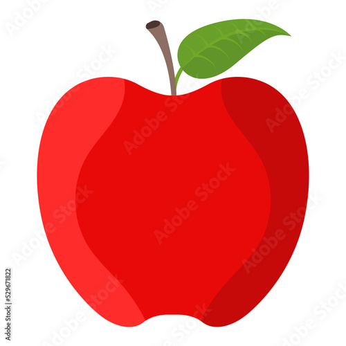 red apple illustration