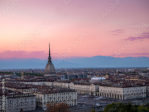 sunset over city © Alessio