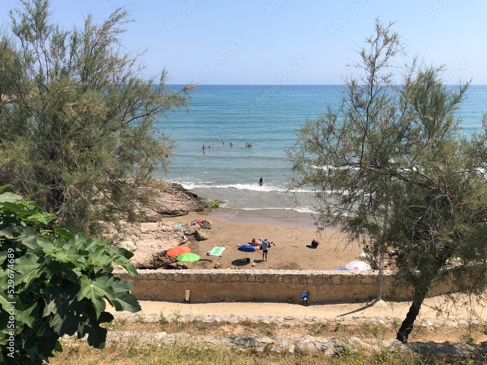 Fototapeta premium view of the beach in spain