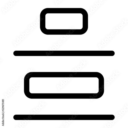 distribute bottom icon