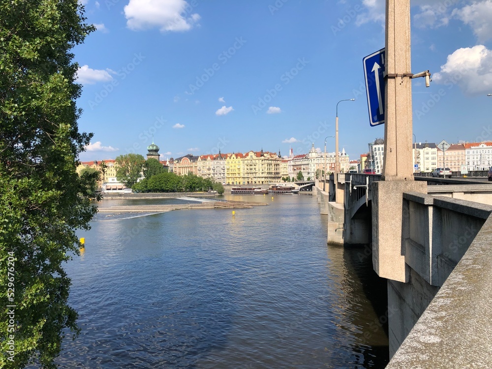 Obraz premium view of the river Prague Czech Republic