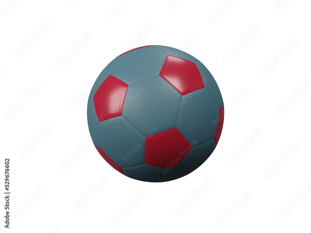 Fototapeta premium Soccer ball isolated. 3D rendering