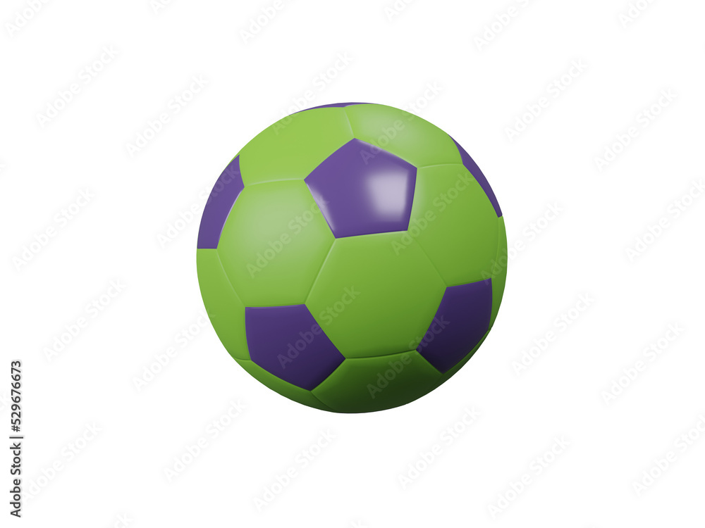 Obraz premium Soccer ball isolated. 3D rendering
