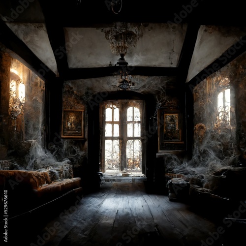Abandoned Haunted House Interior