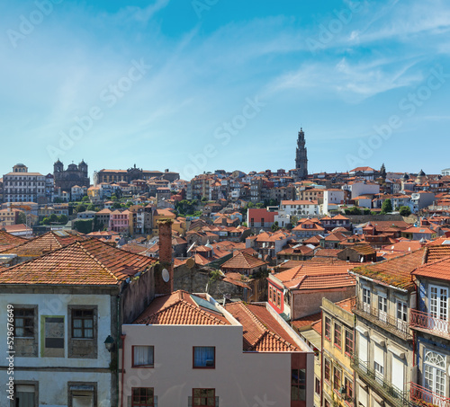Porto city top view (Potugal).