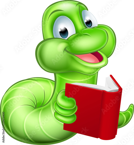 Cute Cartoon Caterpillar Worm