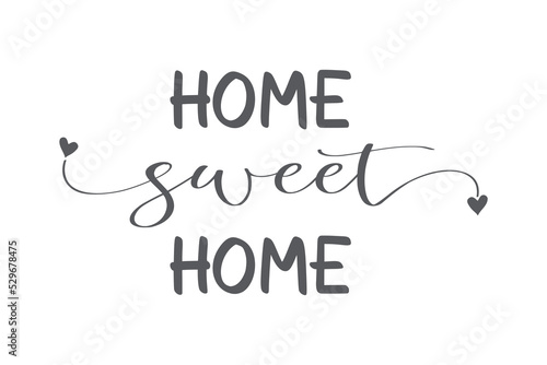 Home quote lettering typography. House typography. Home sweet home quote. Vector illustration