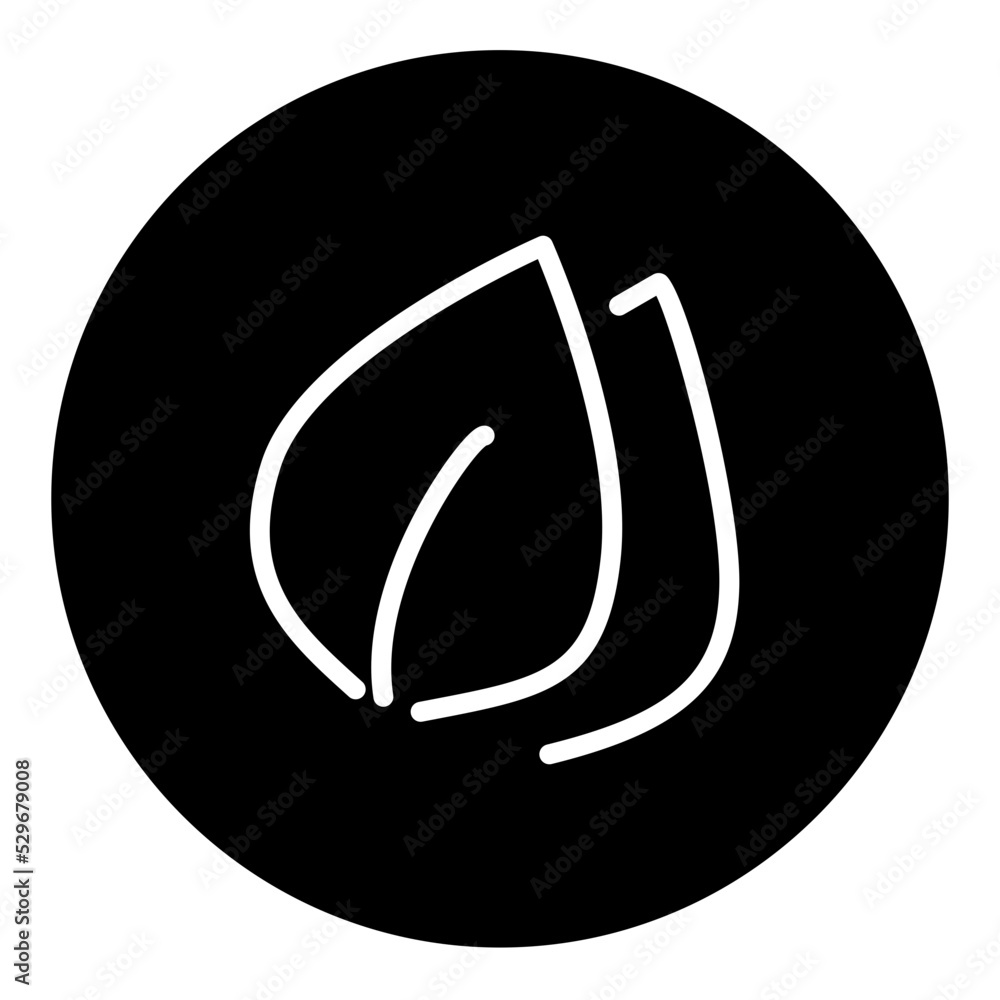 leafline icon set stock vector. illustration set leafline icon set stock vector. illustration set