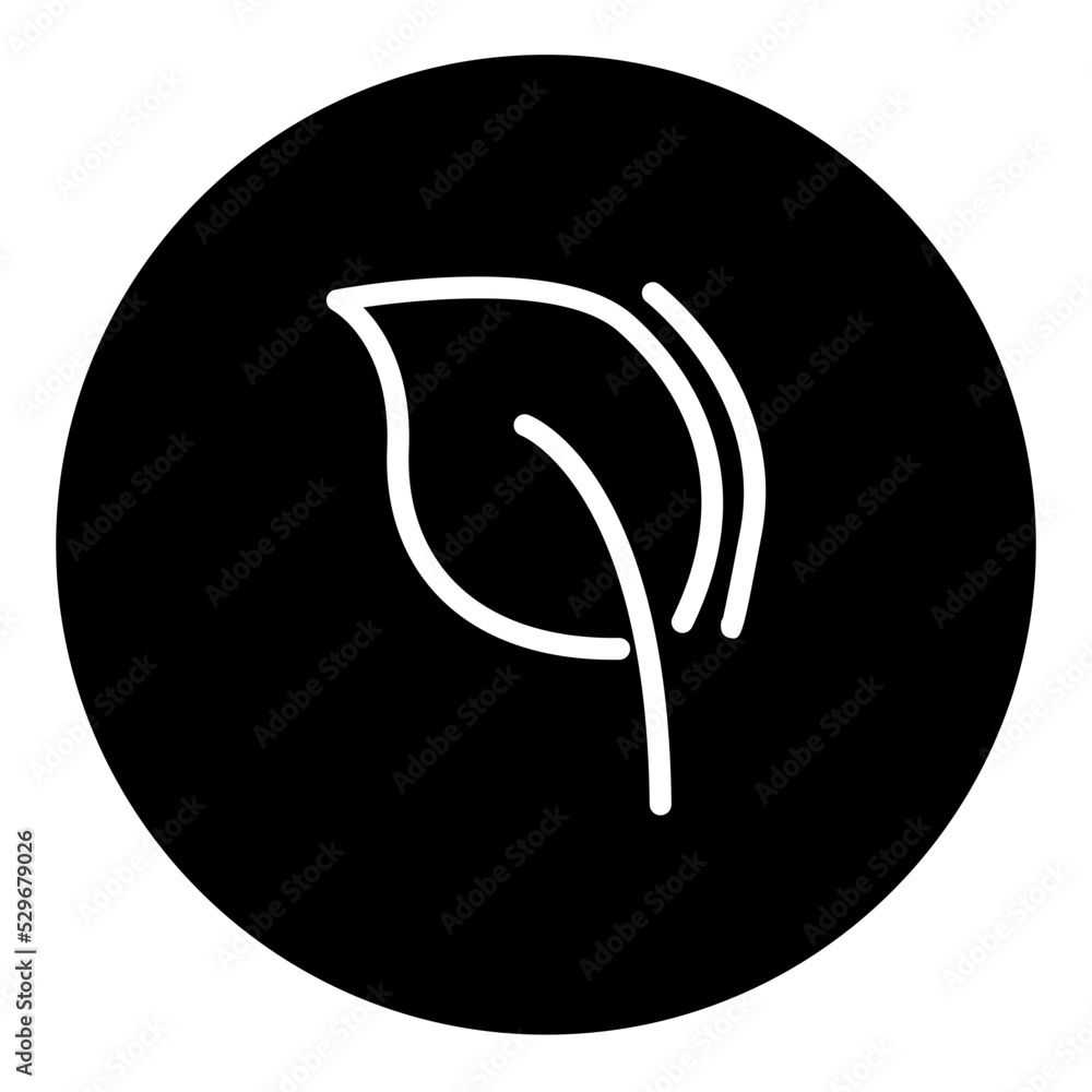 leafline icon set stock vector. illustration set leafline icon set stock vector. illustration set