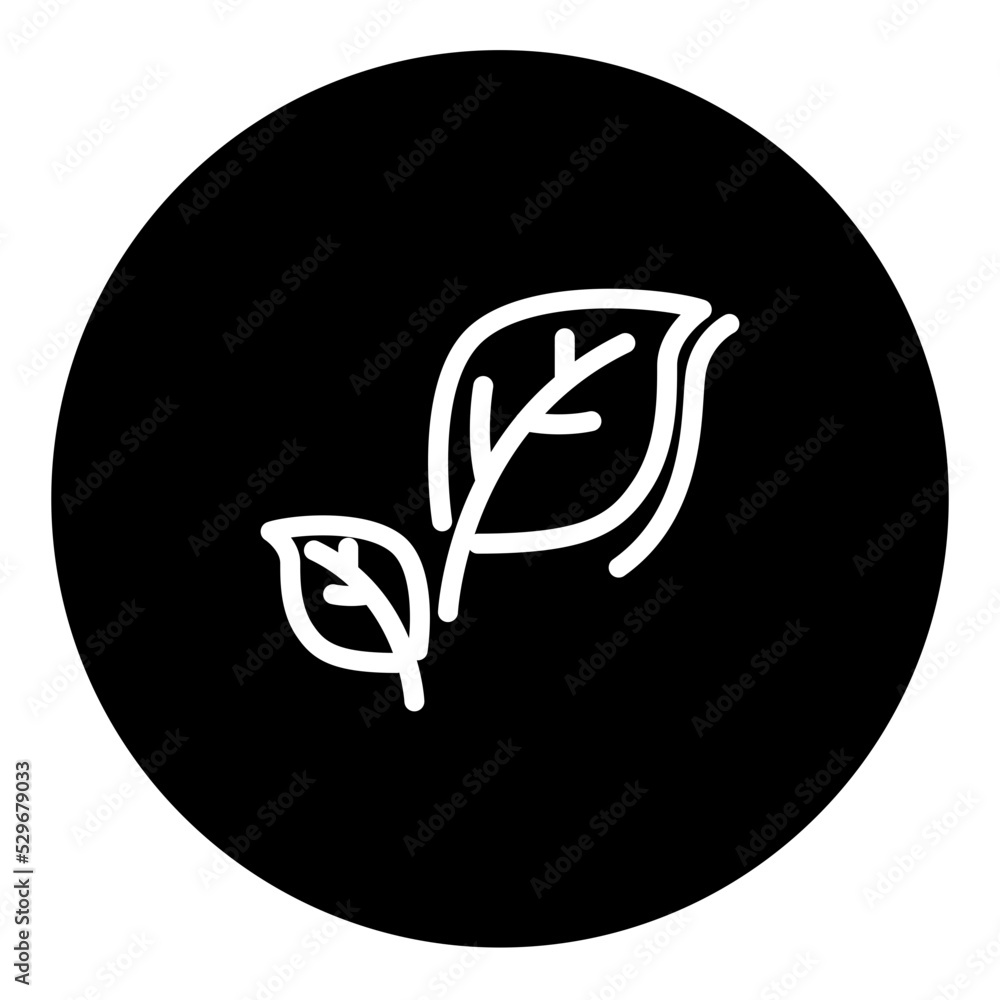 leafline icon set stock vector. illustration set leafline icon set stock vector. illustration set