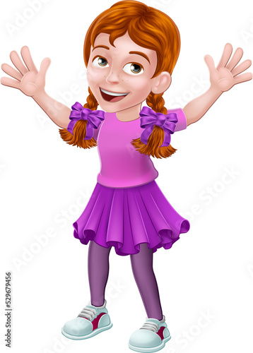 Girl Kid Cartoon Character ...