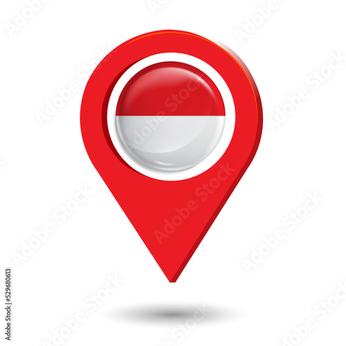 Free Download location sign indonesia flag png - GFXLoad