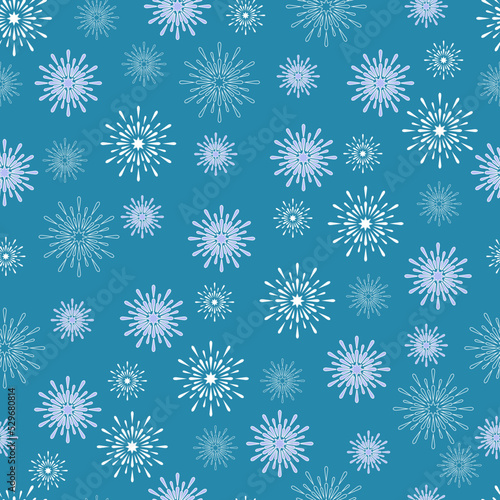 winter snowflake pattern