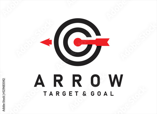 Initial Letter G combining the Arrow logo design template.