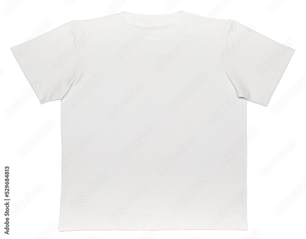 White plain shortsleeve cotton T-Shirt template isolated on a white background White plain shortsleeve cotton T-Shirt template isolated on a white background