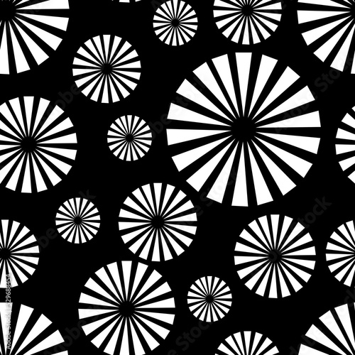 Abstract geometric circles seamless pattern