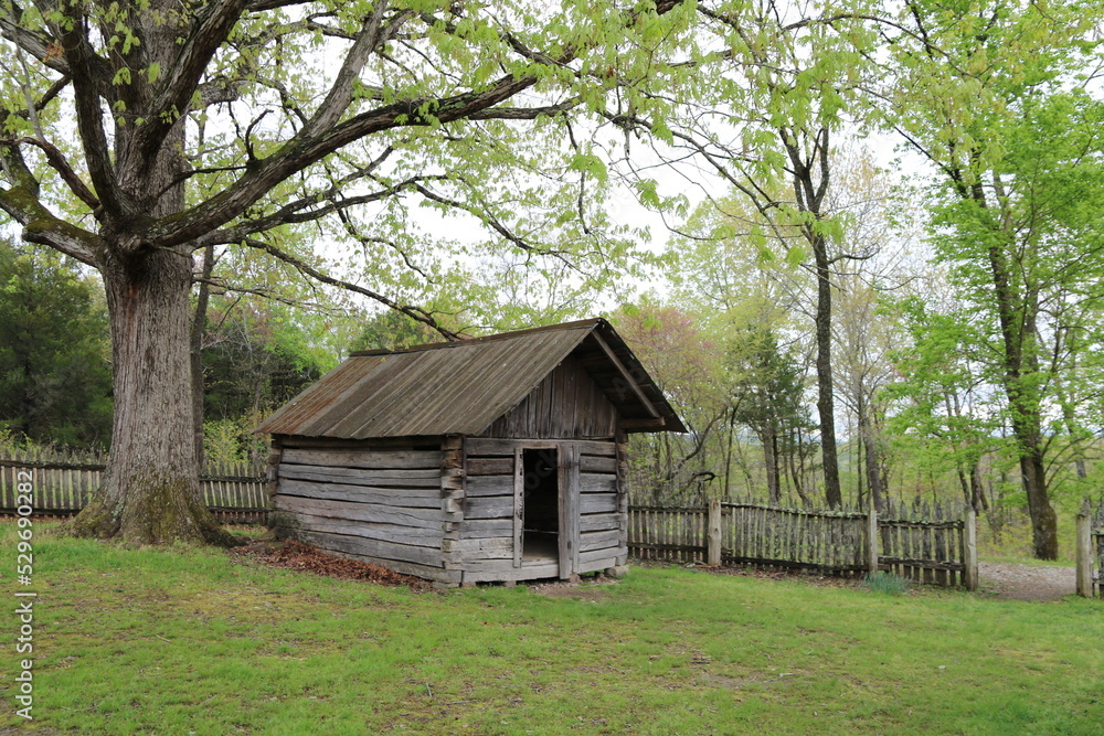 old wooden house