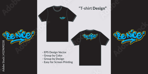 Bubble graffiti nice style theme design vector for tshirt hoodie and merchandise