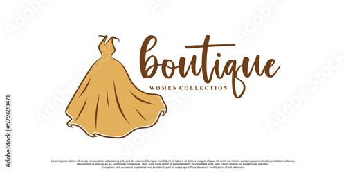 Elegant logo for fashion designer with creative modern concept Premium Vector