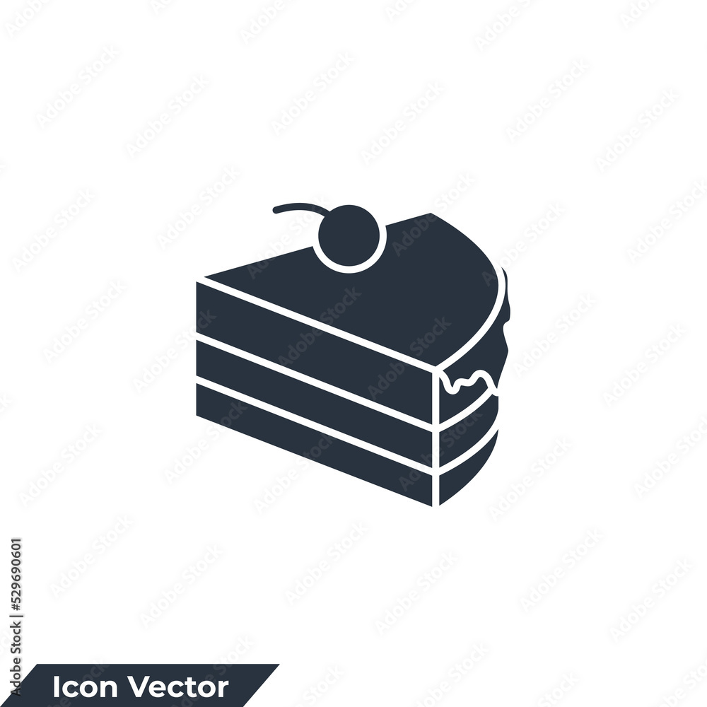 cake icon logo vector illustration. Sweet Cake Dessert symbol template for graphic and web design collection cake icon logo vector illustration. Sweet Cake Dessert symbol template for graphic and web design collection