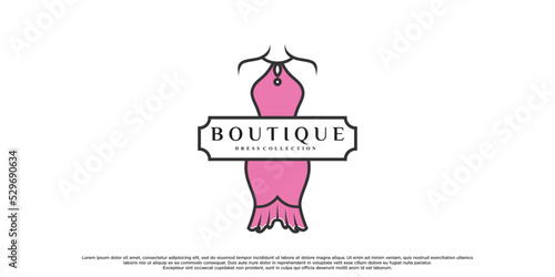 Elegant logo for fashion designer with creative modern concept Premium Vector