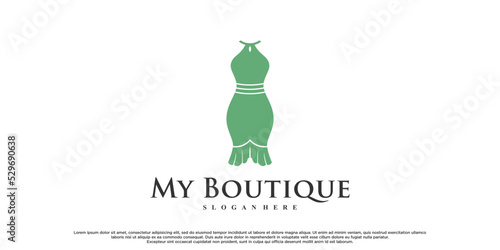 Elegant logo for fashion designer with creative modern concept Premium Vector