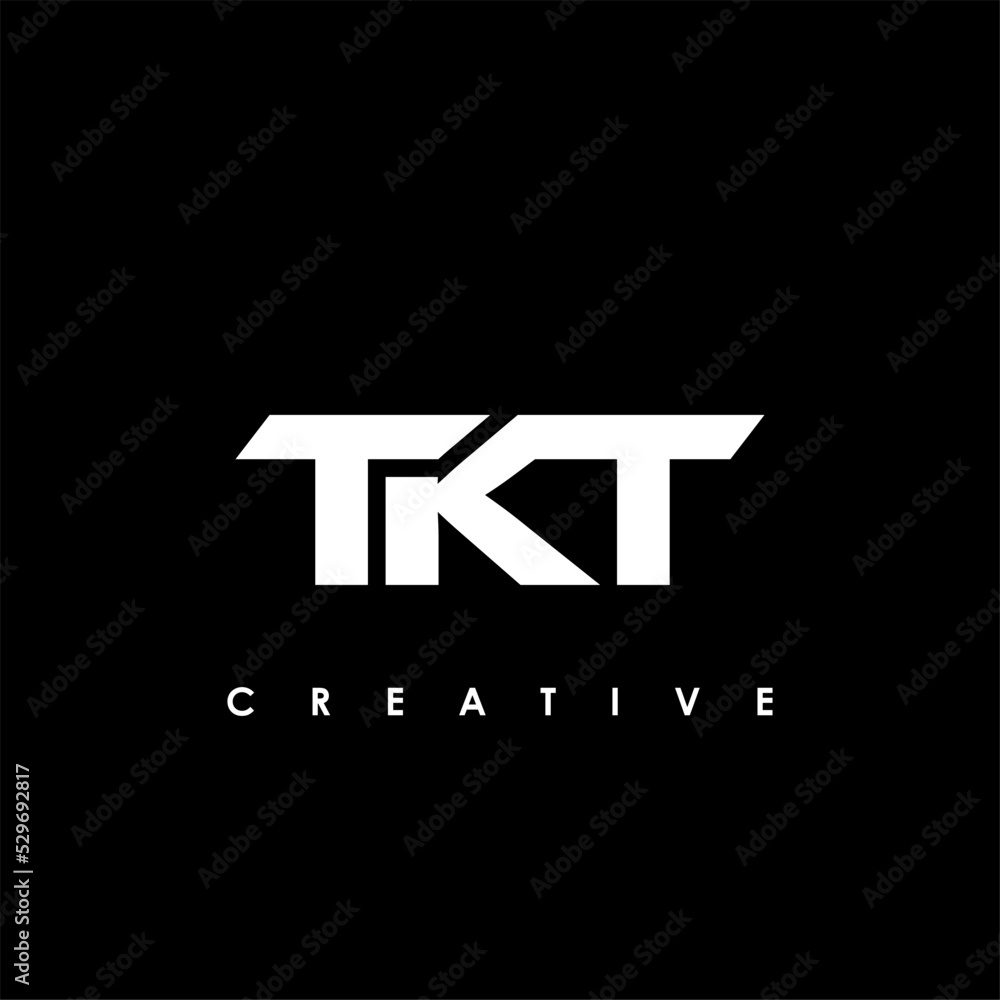 Obraz premium TKT Letter Initial Logo Design Template Vector Illustration