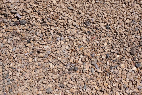 Small rough gravel stones covering the ground
