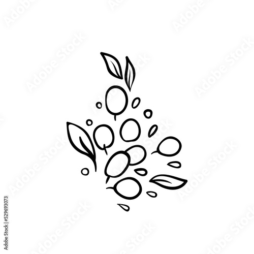 Geometric rose flower. Art deco style inspired. Vector logo design template, ...