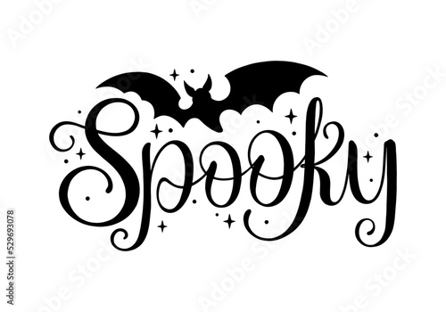 Spooky Halloween lettering