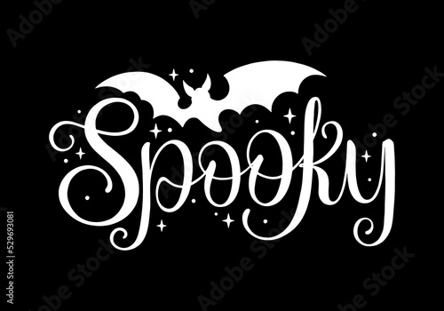 Spooky Halloween lettering