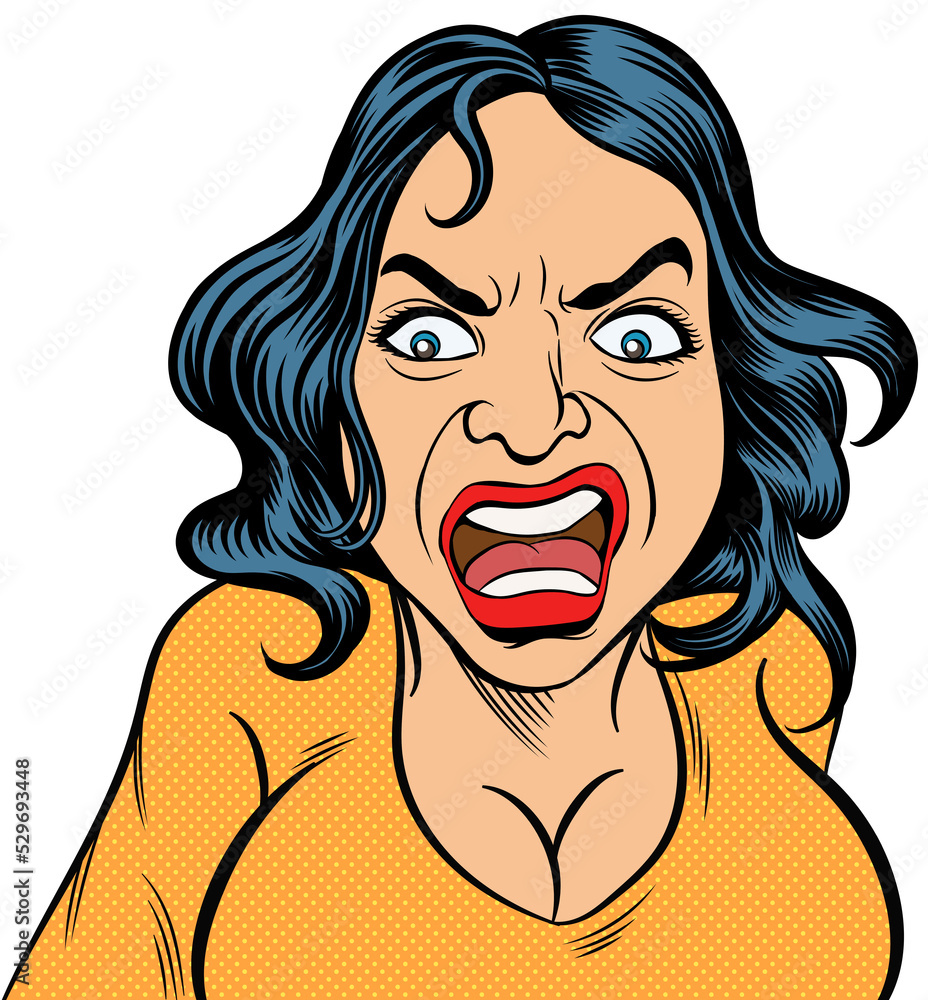 A woman in extreme fear. hand drawn style design illustration, transparent background. A woman in extreme fear. hand drawn style design illustration, transparent background.