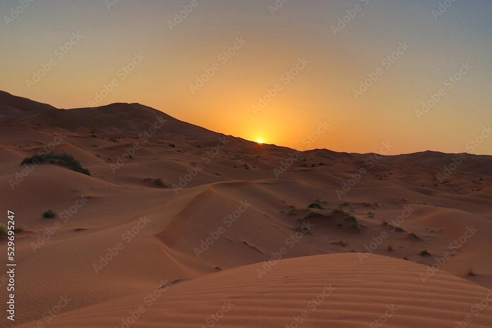 Sunset Over the Sahara Sunset Over the Sahara