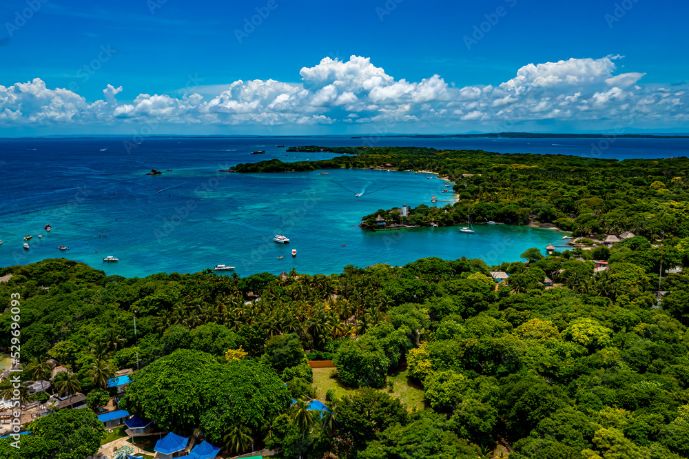 Islas del Rosario in Colombian Caribbean from above | Luftbilder Islas del Rosario in Kolumbien | Karibik aus der Luft