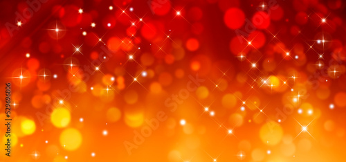 elegant red festive background with glitter and stars