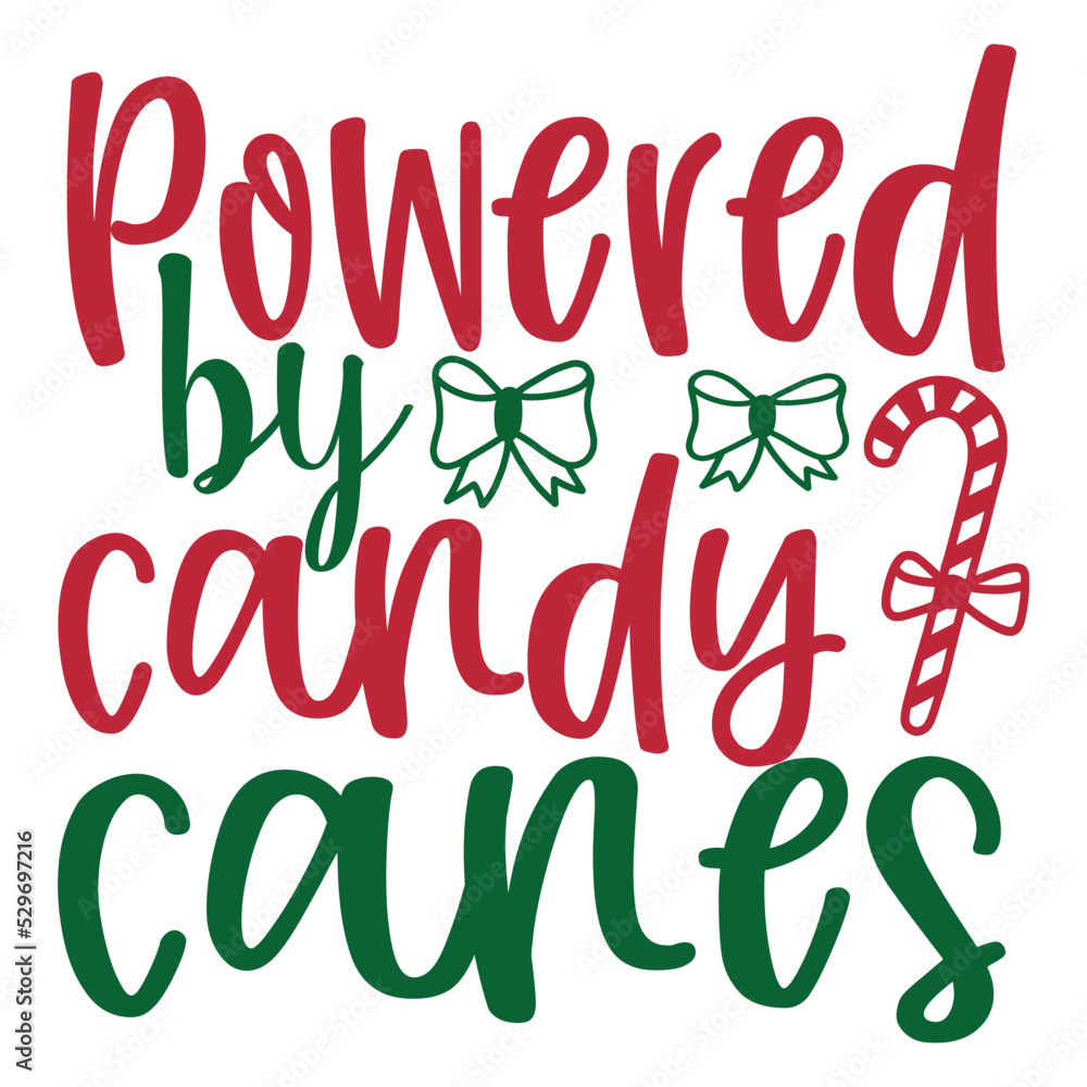Fototapeta premium Powered By Candy Canes
